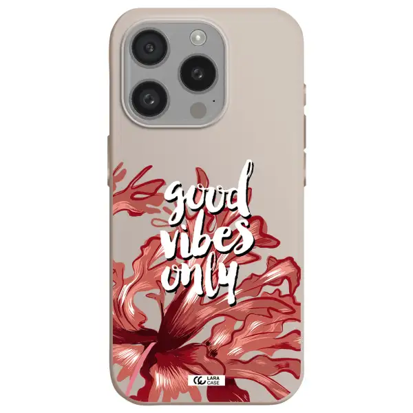 Tropical Vibes Red Apple Iphone 15 Pro Silicone Stone Case