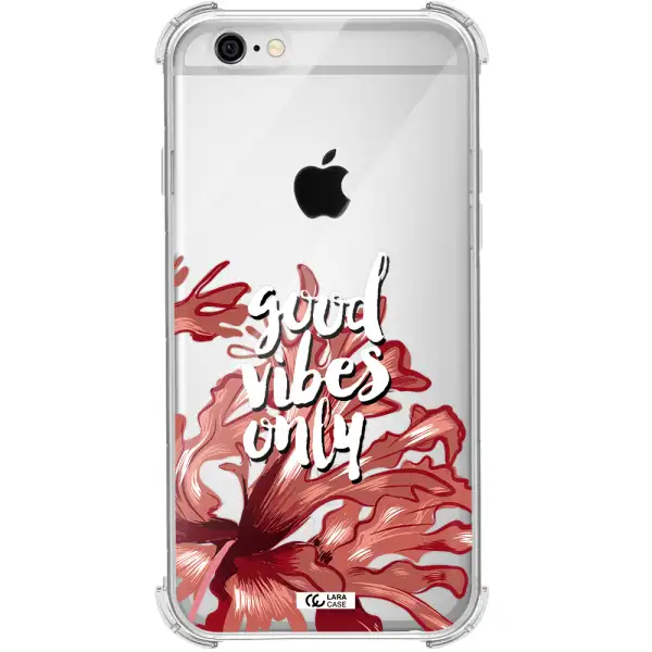Tropical Vibes Red Apple iPhone 6 Clear PC Case