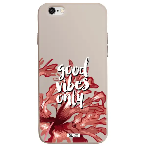 Tropical Vibes Red Apple iPhone 6 Silicone Stone Case