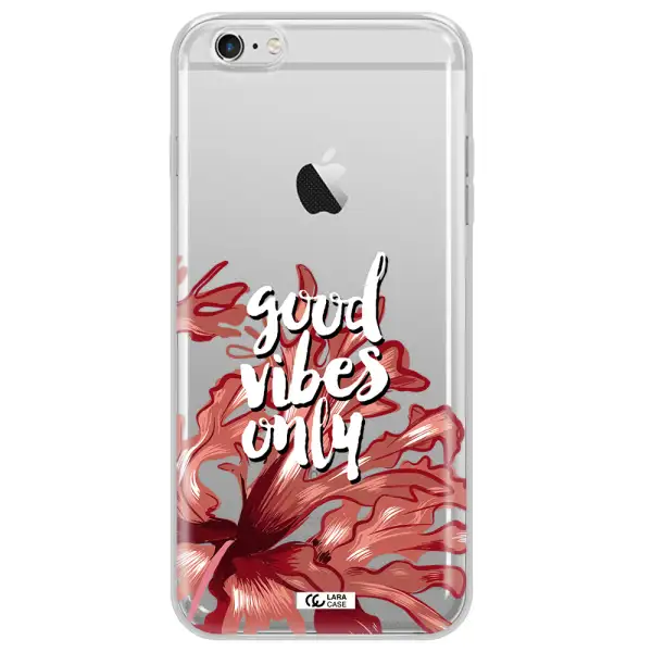 Tropical Vibes Red Apple iPhone 6S Clear TPU Case