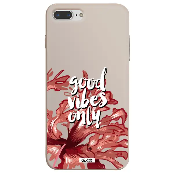 Tropical Vibes Red Apple iPhone 7 plus Silicone Stone Case