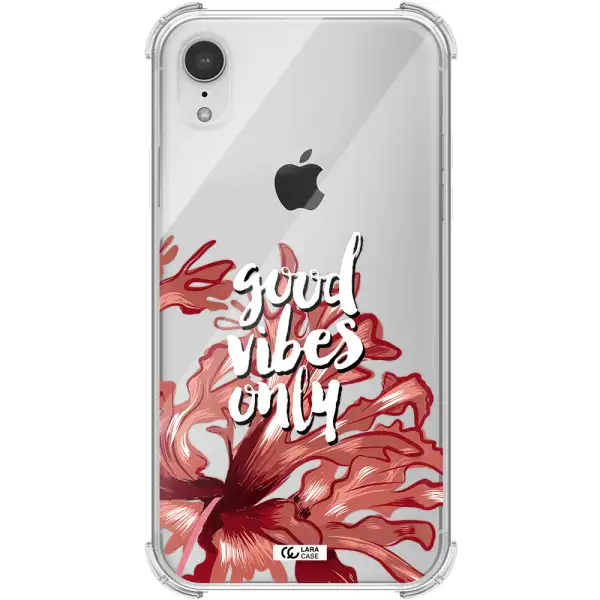 Tropical Vibes Red Apple iPhone XR Clear PC Case
