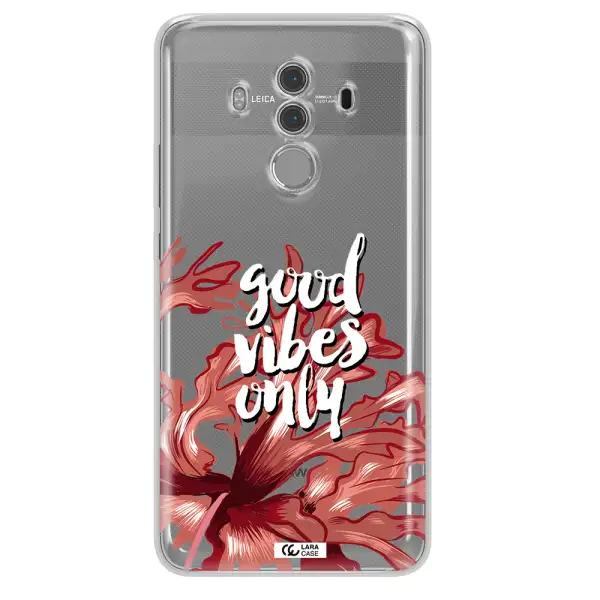 Tropical Vibes Red Huawei Mate 10 Pro Clear TPU Case