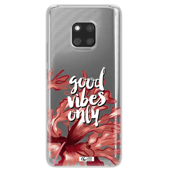 Tropical Vibes Red Huawei Mate 20 Pro Clear TPU Case