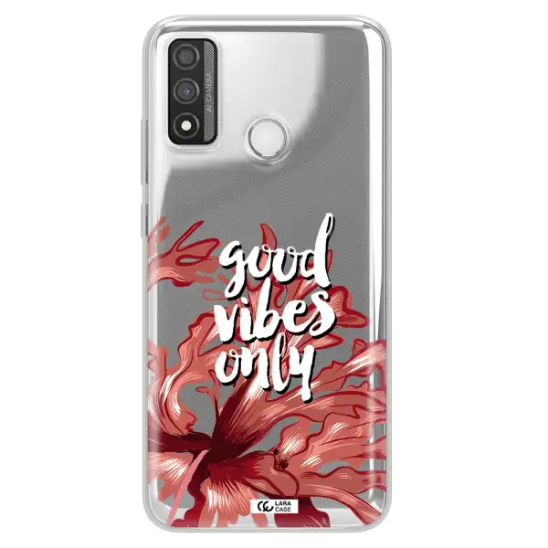 Tropical Vibes Red Huawei P Smart 2020 Clear TPU Case