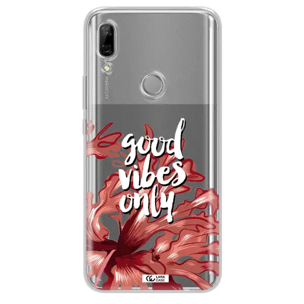 Tropical Vibes Red Huawei P Smart Z Clear TPU Case