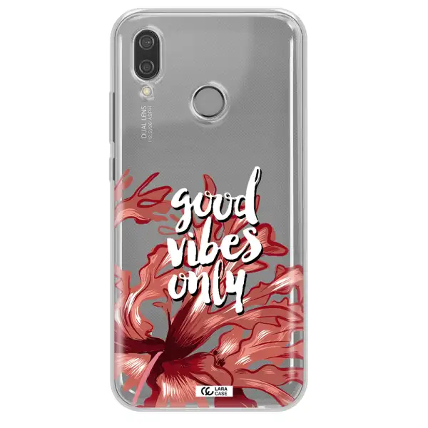 Tropical Vibes Red Huawei P20 Lite Clear TPU Case