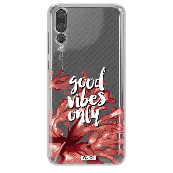 Tropical Vibes Red Huawei P20 Pro Clear TPU Case