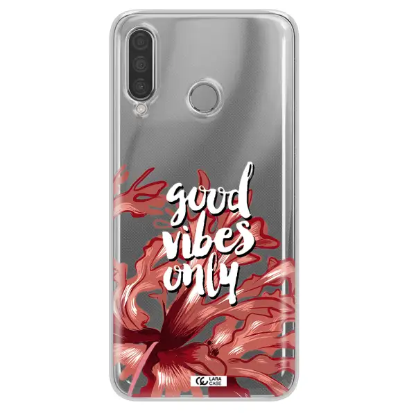 Tropical Vibes Red Huawei P30 Lite Clear TPU Case