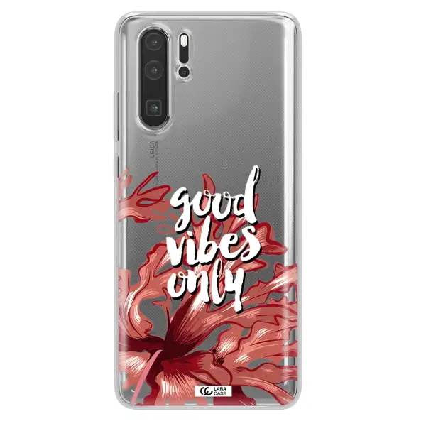 Tropical Vibes Red Huawei P30 Pro Clear TPU Case