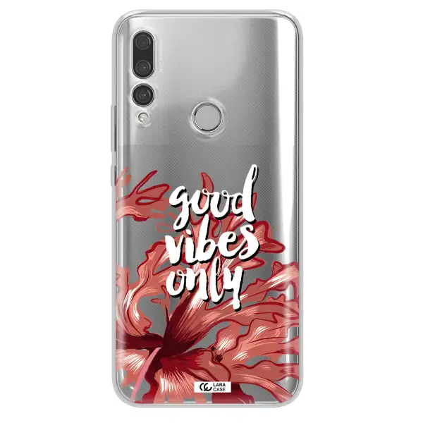 Tropical Vibes Red Huawei Y9 Prime 2019 Clear TPU Case