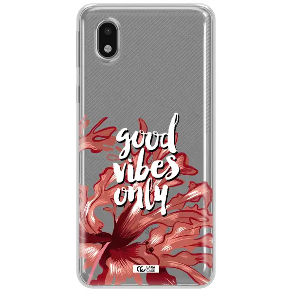 Tropical Vibes Red Samsung A01 Core Clear Tpu Case