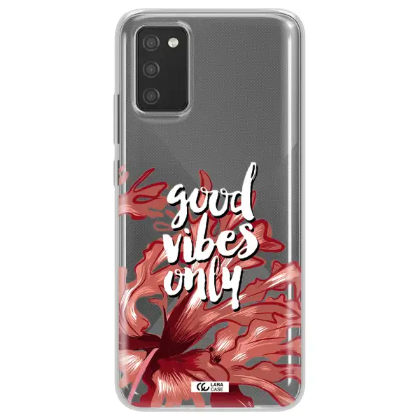 Tropical Vibes Red Samsung A02S Clear TPU Case