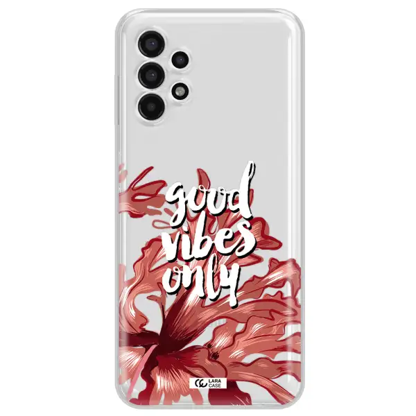 Tropical Vibes Red Samsung A13 4g Clear TPU Case