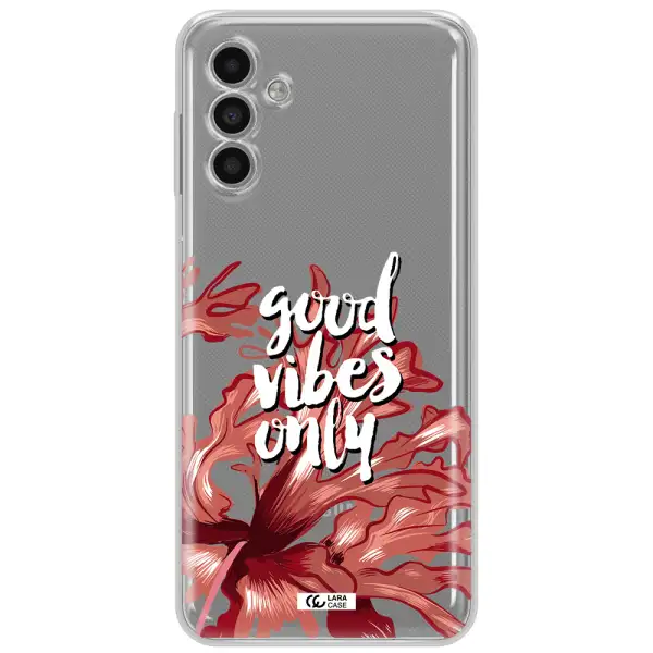 Tropical Vibes Red Samsung A13 5G Clear Tpu Case