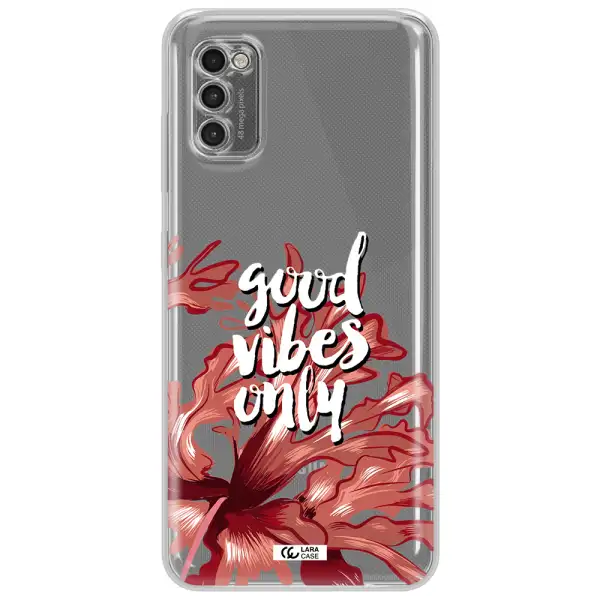 Tropical Vibes Red Samsung A41 Clear Tpu Case