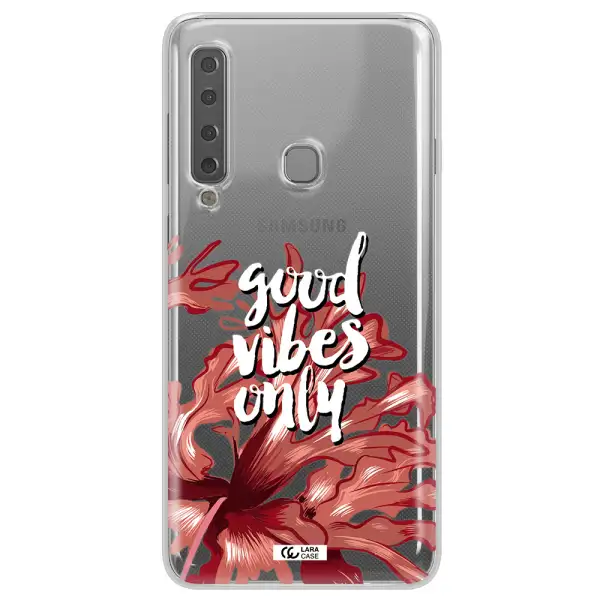 Tropical Vibes Red Samsung A9 2018 Clear TPU Case