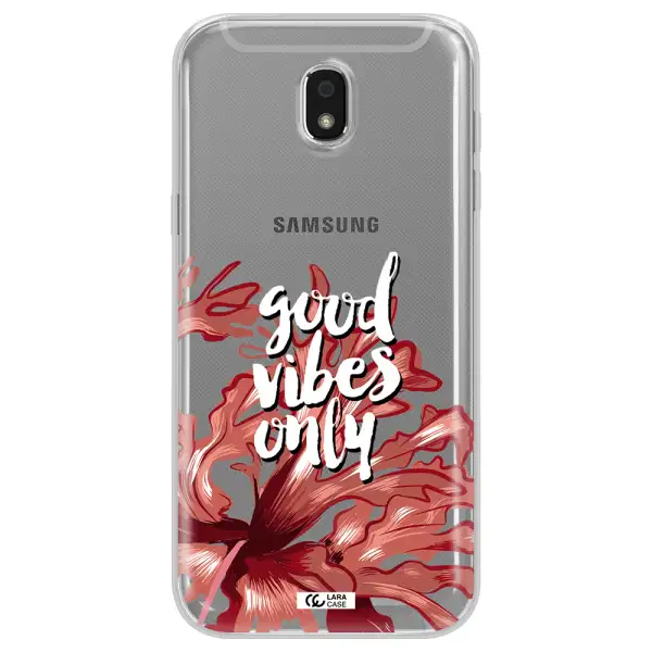 Tropical Vibes Red Samsung J5 2017 Clear TPU Case