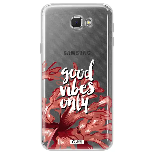Tropical Vibes Red Samsung J5 Prime Clear TPU Case