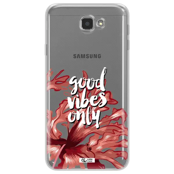 Tropical Vibes Red Samsung J7 Prim Clear TPU Case