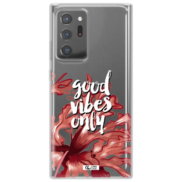 Tropical Vibes Red Samsung Note 20 Ultra Clear TPU Case