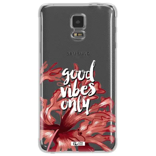 Tropical Vibes Red Samsung Note 4 Clear TPU Case