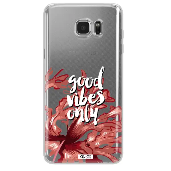 Tropical Vibes Red Samsung Note 5 Clear TPU Case