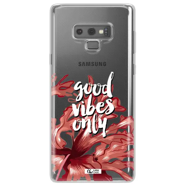 Tropical Vibes Red Samsung Note 9 Clear TPU Case