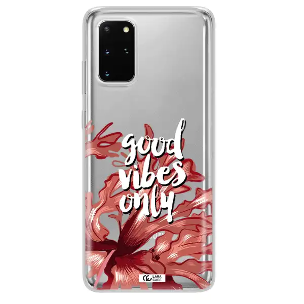 Tropical Vibes Red Samsung S 20 Plus Clear TPU Case