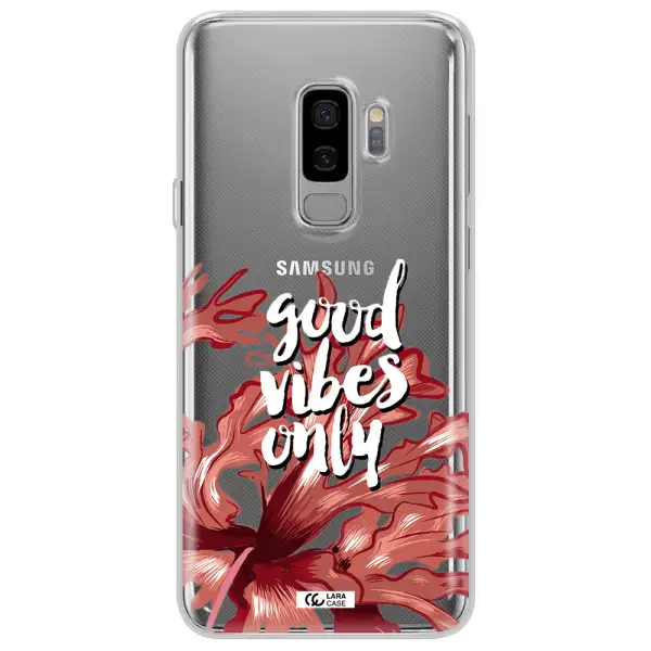 Tropical Vibes Red Samsung S9 Plus Clear TPU Case