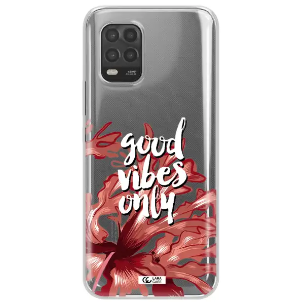 Tropical Vibes Red Xiaomi Mi 10 Lite Clear TPU Case