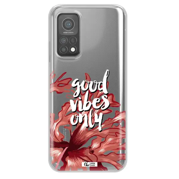 Tropical Vibes Red Xiaomi Mi 10 T Pro Clear TPU Case