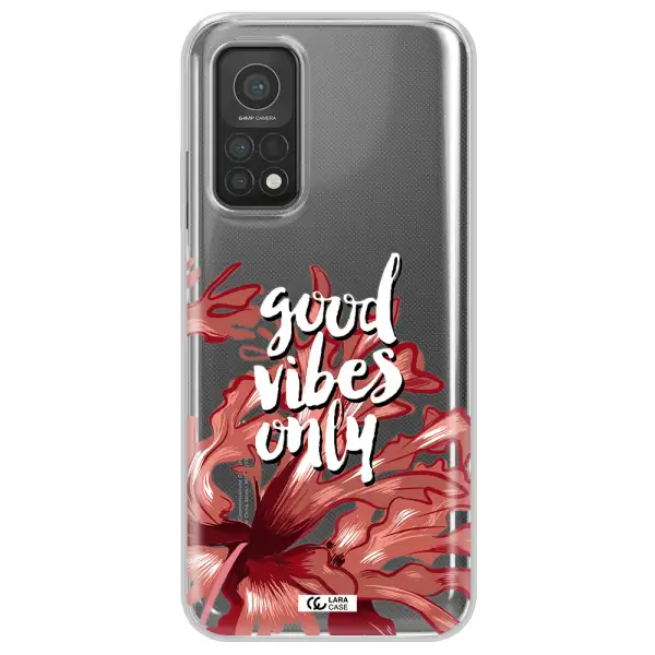 Tropical Vibes Red Xiaomi Mi 10T Clear TPU Case