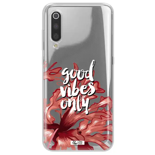 Tropical Vibes Red Xiaomi Mi 9 Clear TPU Case