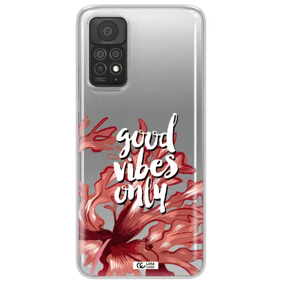 Tropical Vibes Red Xiaomi Note 11 Pro Clear TPU Case