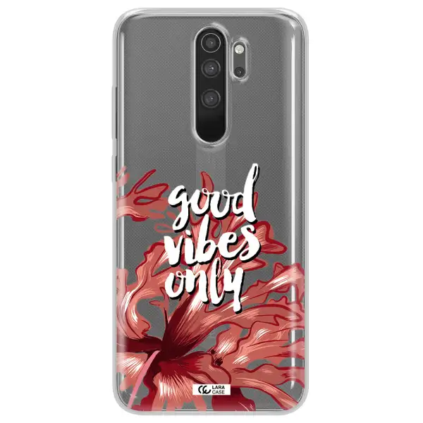 Tropical Vibes Red Xiaomi Note 8 Pro Clear TPU Case