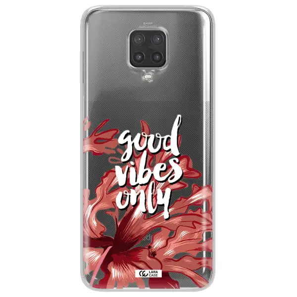 Tropical Vibes Red Xiaomi Note 9 Pro Clear TPU Case