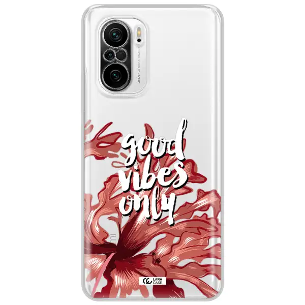 Tropical Vibes Red Xiaomi Poco F3 Clear Tpu Case