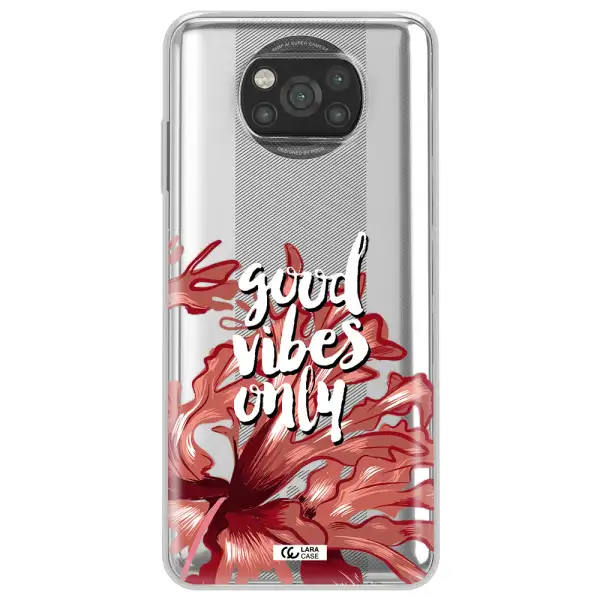 Tropical Vibes Red Xiaomi Poco X3 Clear TPU Case
