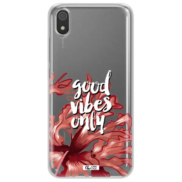 Tropical Vibes Red Xiaomi Redmi 7A Clear TPU Case