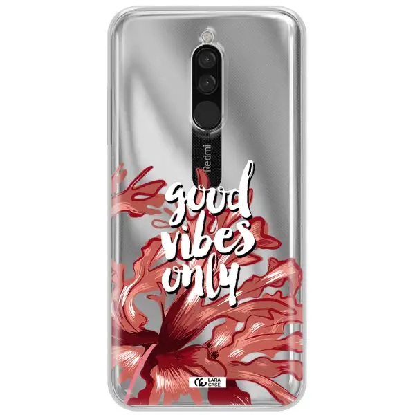 Tropical Vibes Red Xiaomi Redmi 8 Clear Tpu Case