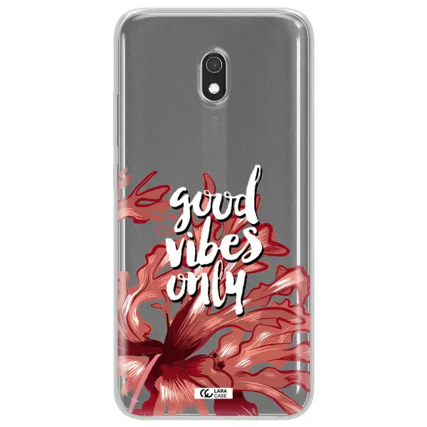 Tropical Vibes Red Xiaomi Redmi 8A Clear TPU Case