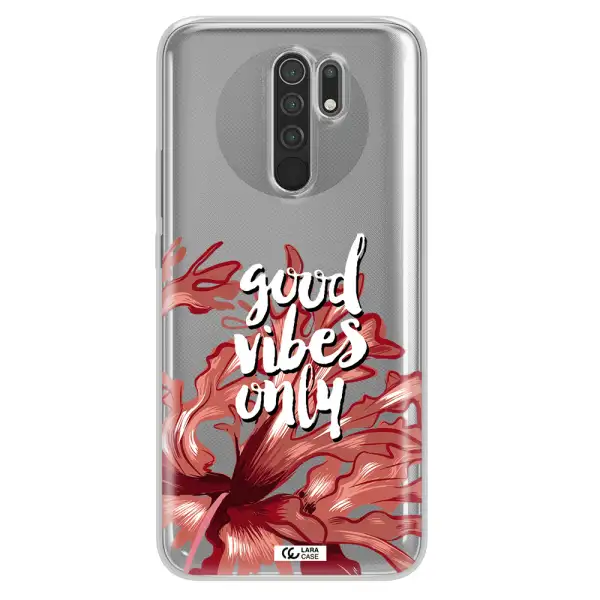 Tropical Vibes Red Xiaomi Redmi 9 Clear TPU Case
