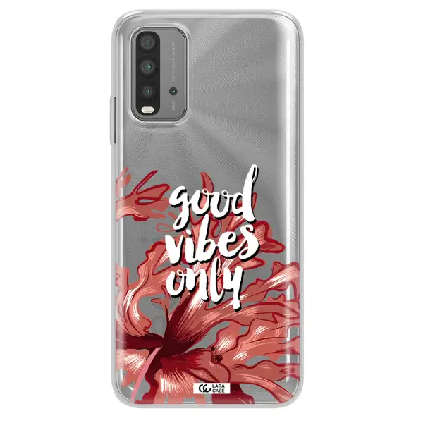 Tropical Vibes Red Xiaomi Redmi 9T Clear TPU Case