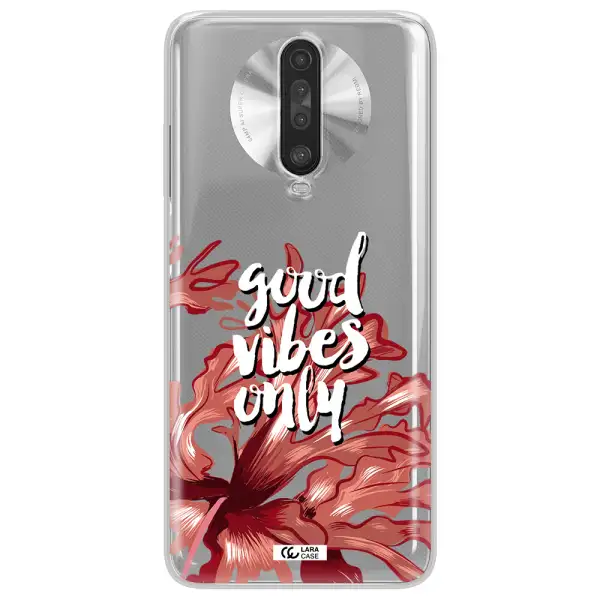 Tropical Vibes Red Xiaomi Redmi K30 Clear TPU Case