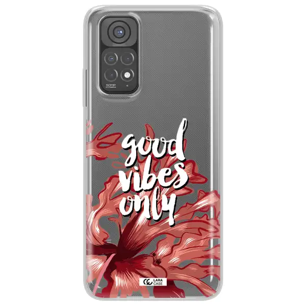 Tropical Vibes Red Xiaomi Redmi Note 11 Clear TPU Case