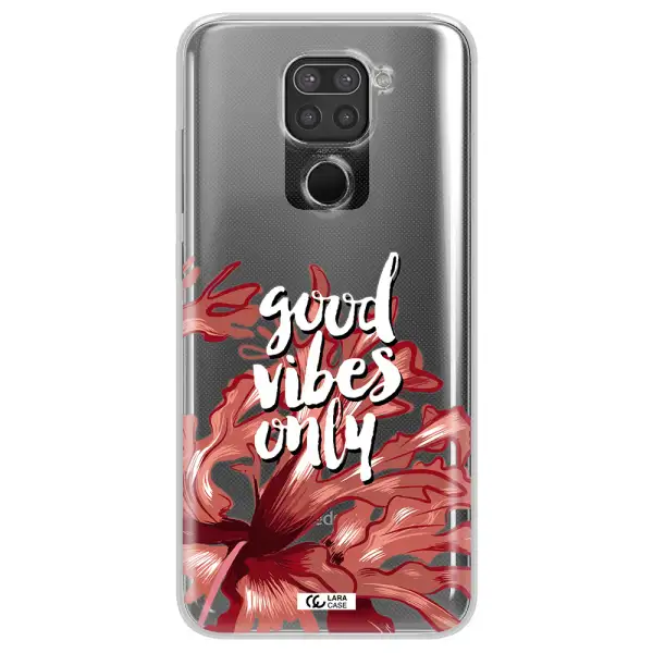 Tropical Vibes Red Xiaomi Redmi Note 9 Clear TPU Case