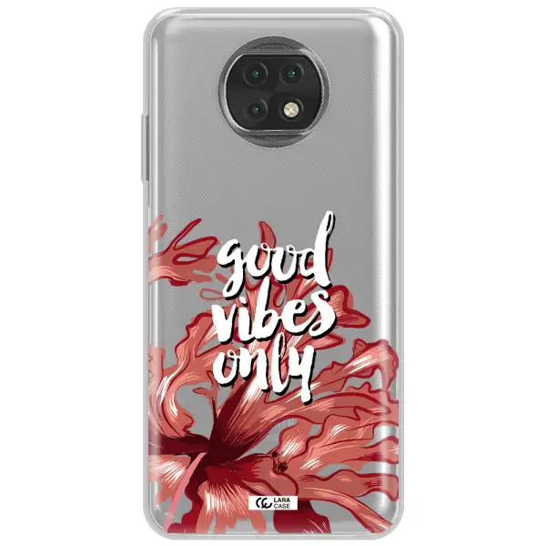 Tropical Vibes Red Xiaomi Redmi Note 9T Clear Tpu Case