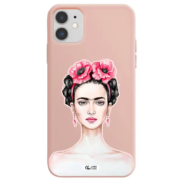 Ferida Watercolor Apple iPhone 11 Silicone pastel pink Case