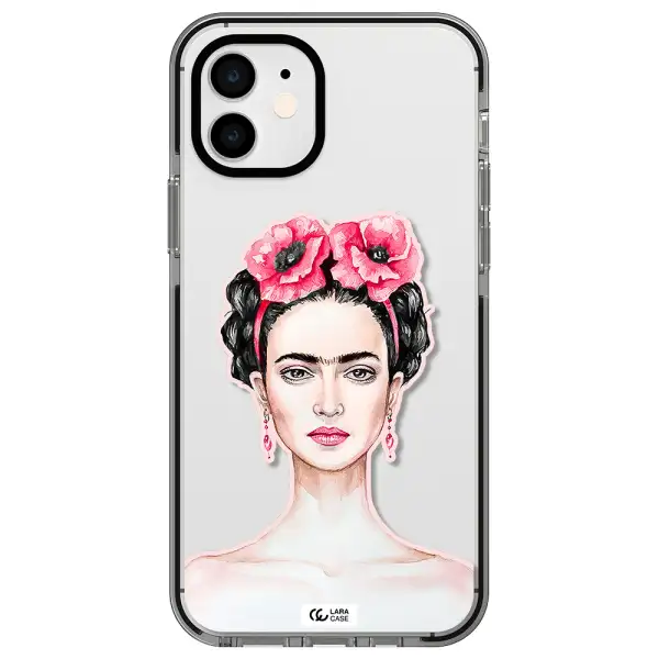 Ferida Watercolor Apple iPhone 12 impact black border Case